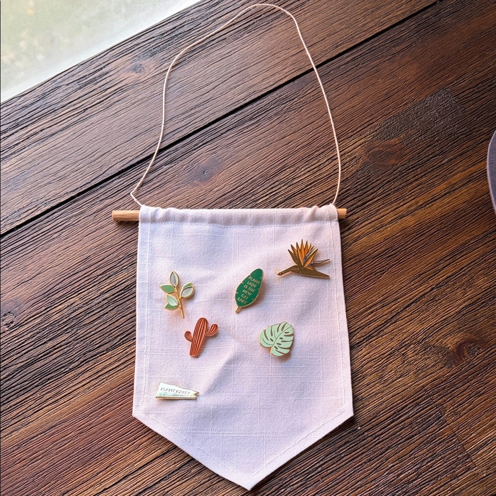 Plant Lady Pin Banner for collectors